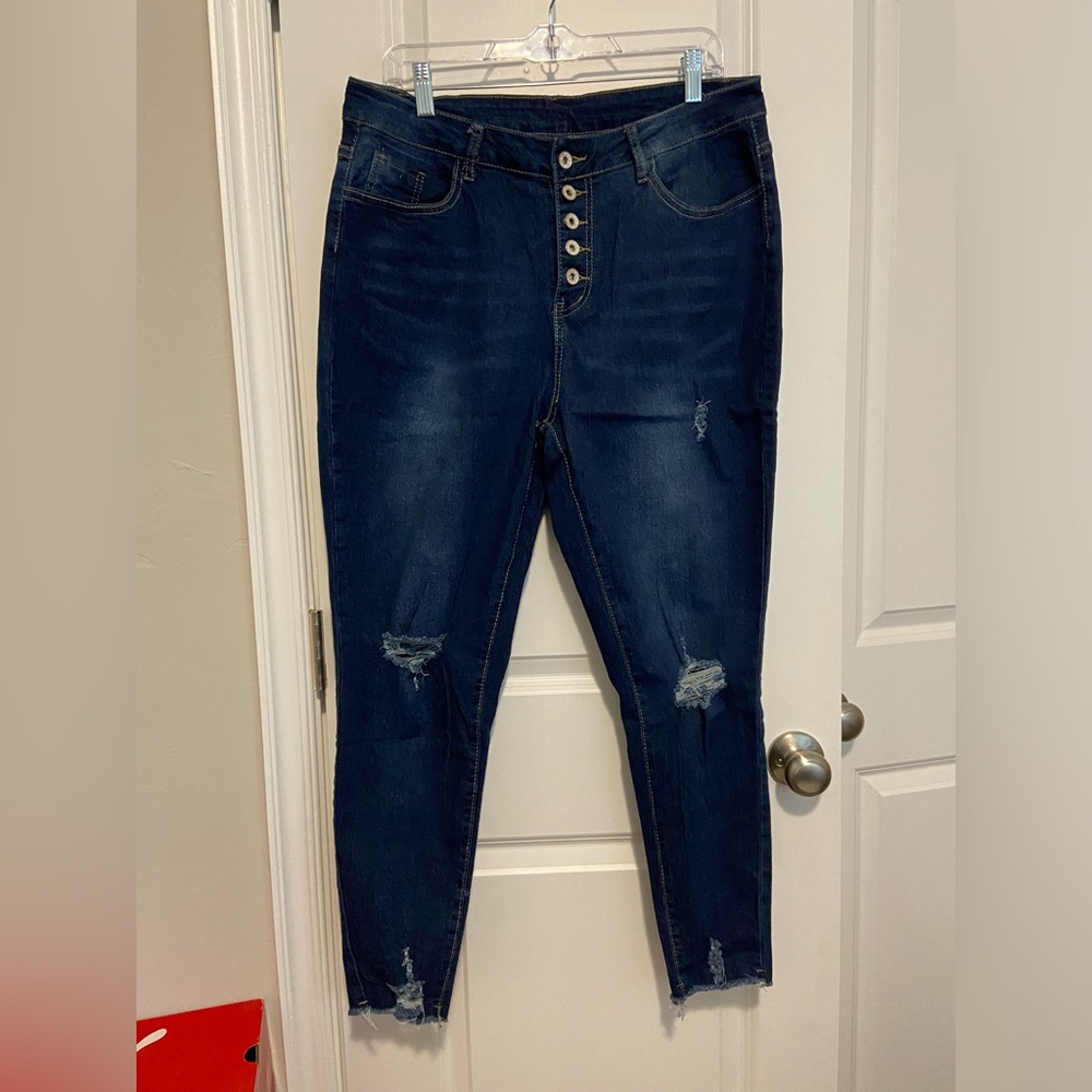 Ripped crop jeans - Picture 1 of 6